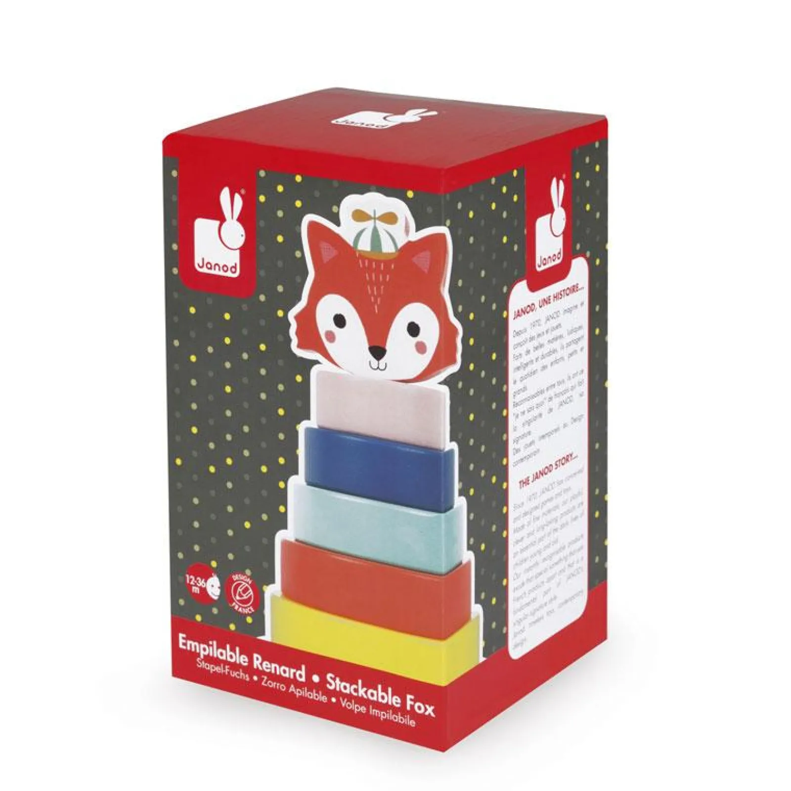 Kinder Little Helper Aktivitäts- und Lernspielzeug | Baby Forest Fox Stacker | Stapel- und Nestspielzeug