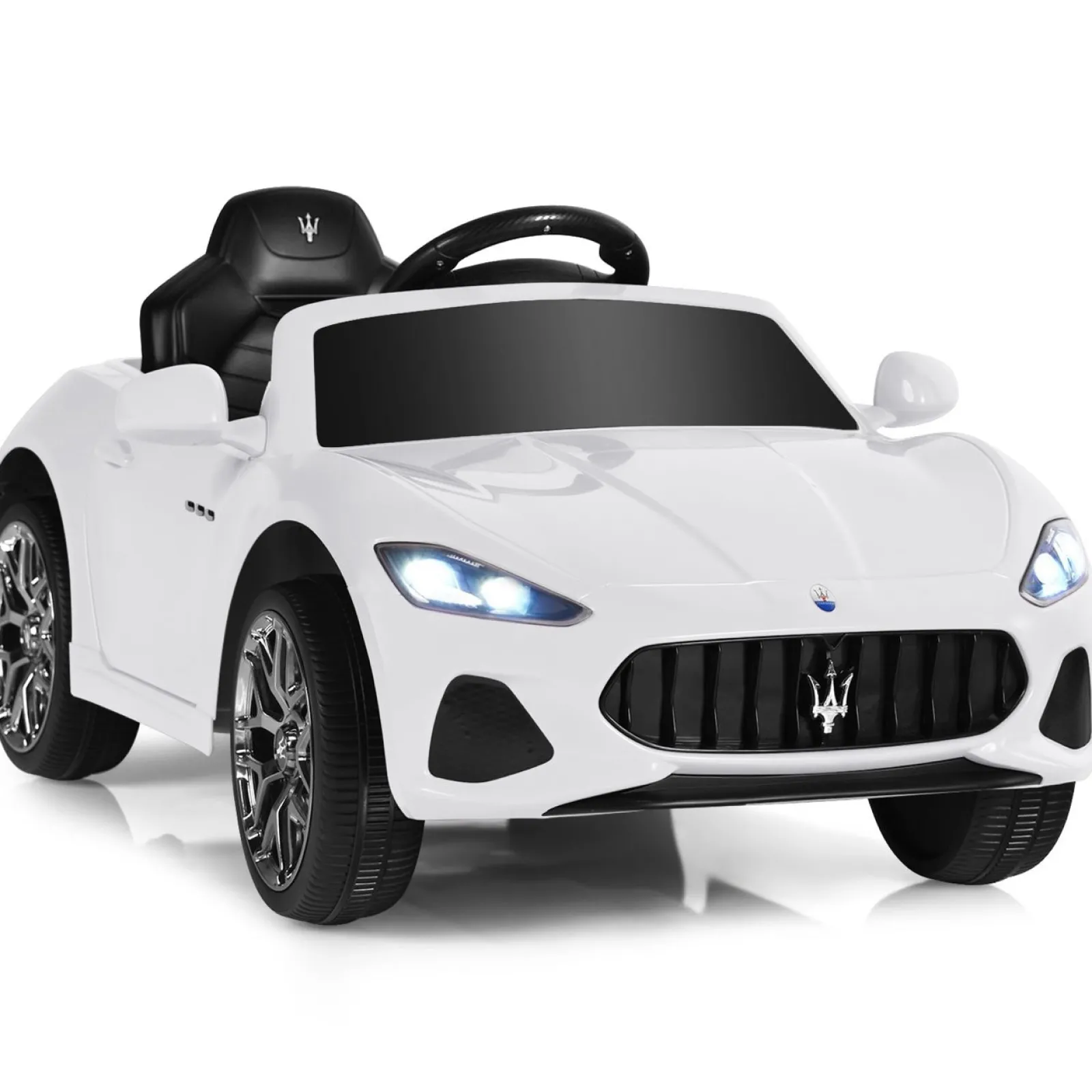 Little Helper Elektrisches Spielzeugauto zum Aufsitzen | 12V | Fernbedienung mit LED-Leuchten | Hupe | Radio und Musik | 3 Farboptionen