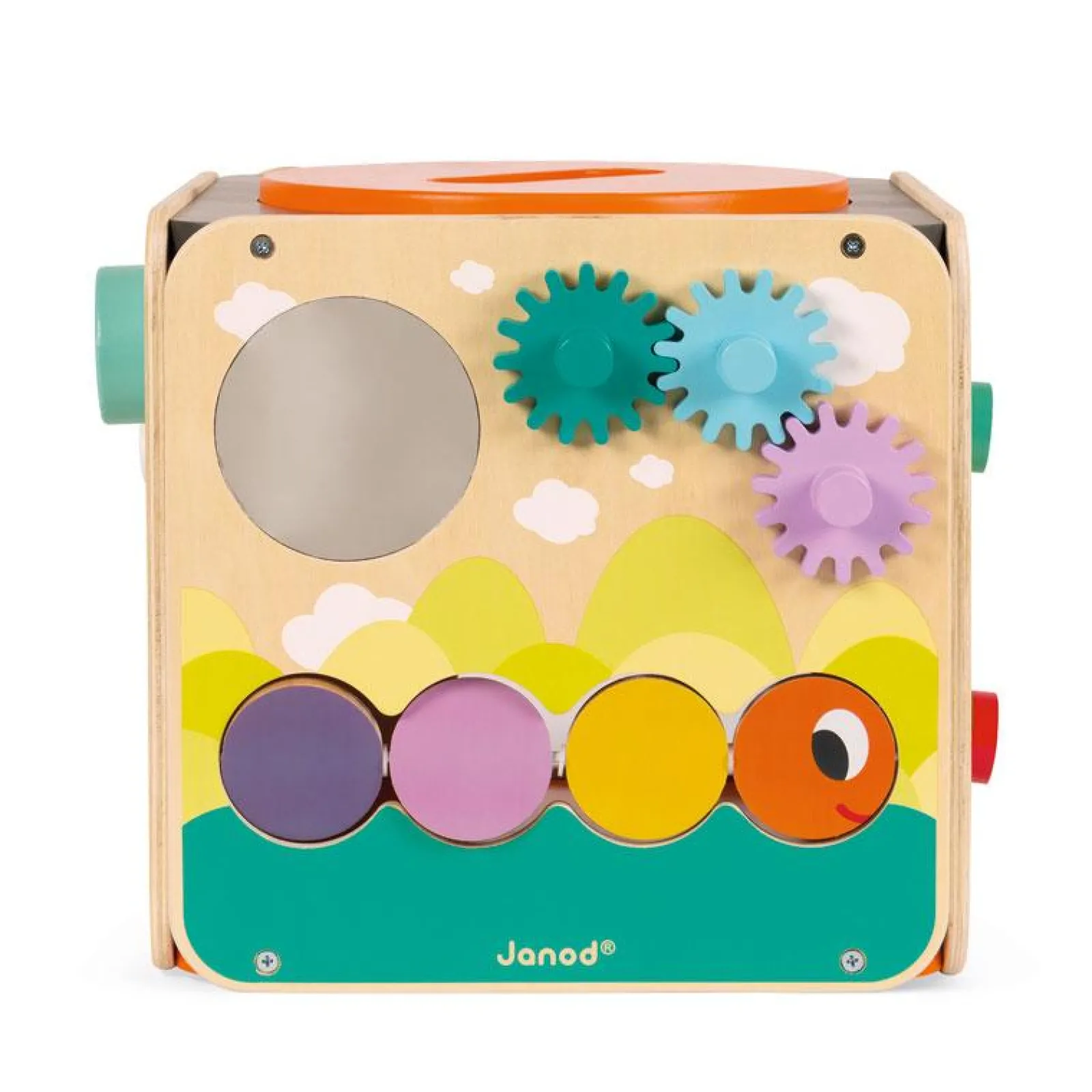 Kinder Little Helper Großes Deluxe Montessori-Beschäftigungsbrett aus Ökoholz | Multi-Aktivitätswürfel | Aktivitätszentren, Spielsets und Tische | 1–3 Jahre
