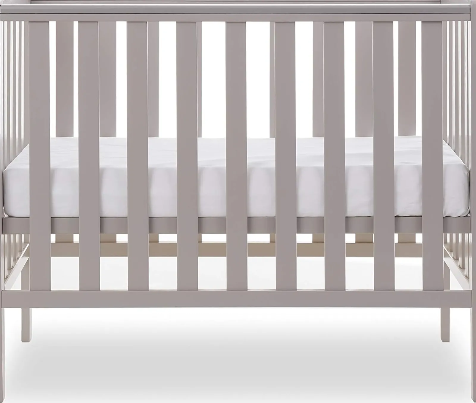 Kinder Little Helper Grow-with-Me höhenverstellbares, platzsparendes Kinderbett aus 100 % umweltfreundlichem neuseeländischem Kiefernholz | Warmes Grau | Geburt - 18m