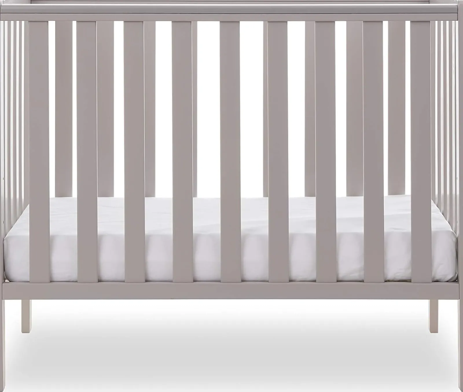 Kinder Little Helper Grow-with-Me höhenverstellbares, platzsparendes Kinderbett aus 100 % umweltfreundlichem neuseeländischem Kiefernholz | Warmes Grau | Geburt - 18m