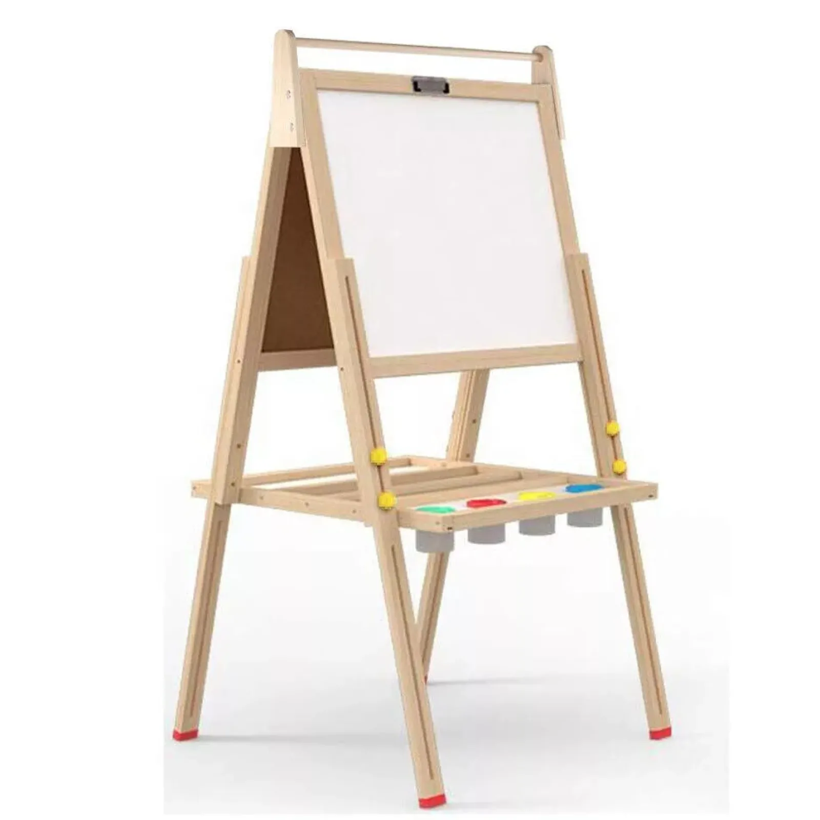 Kinder Little Helper Höhenverstellbare Kinderstaffelei Aus Holz | Doppelseitige Kunststaffelei Für Kinder | Kindertafel | 3 Jahre +