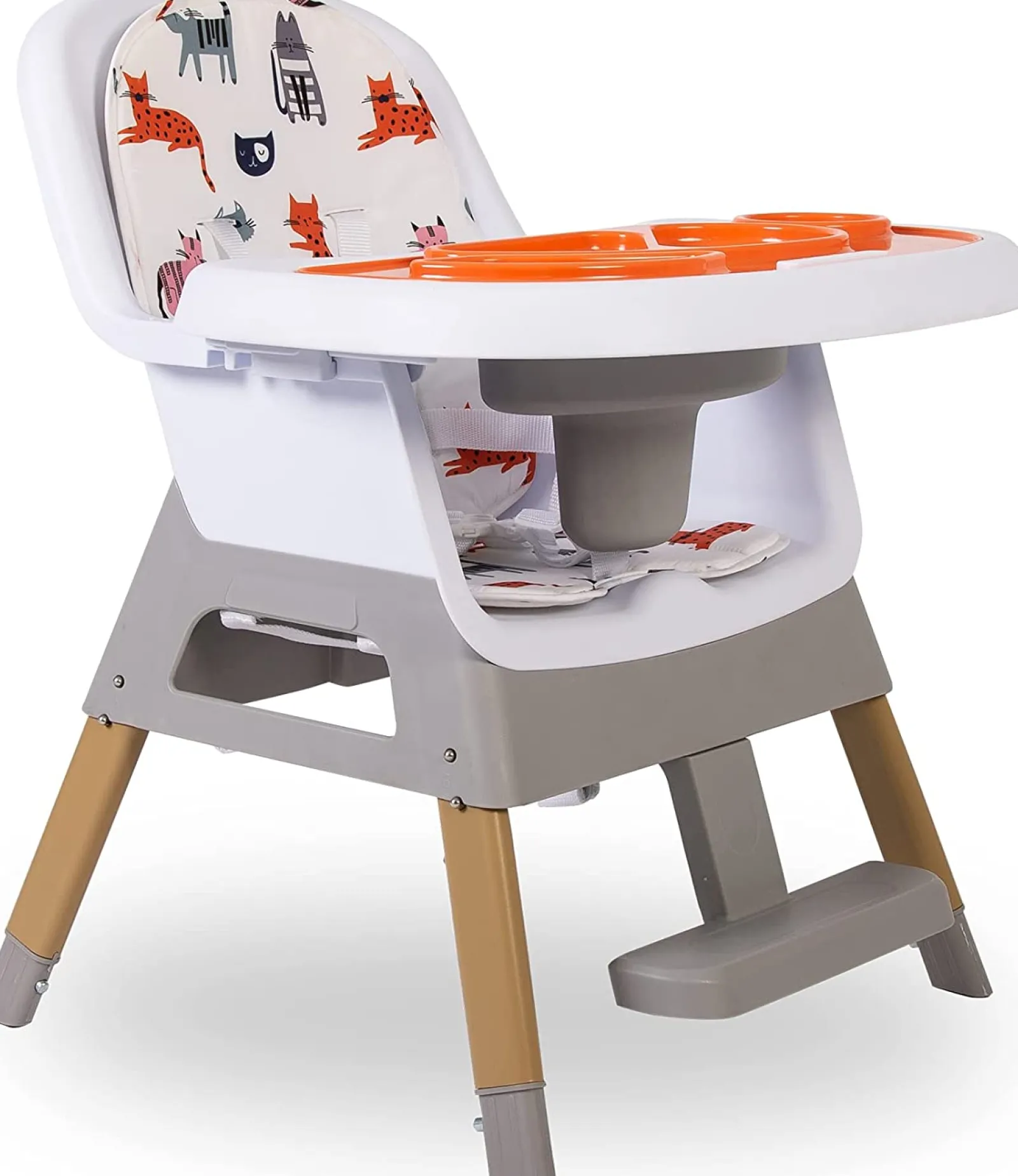 Little Helper 4-in-1 Mitwachsender Babyhochstuhl, niedriger Stuhl und Sitzerhöhung für Stühle | 6 Monate - 6 Jahre
