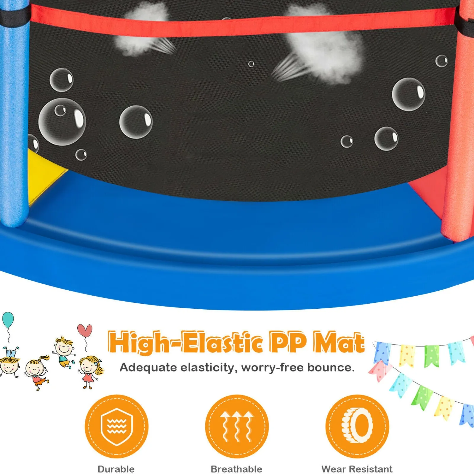 Little Helper Kleines 6-Fuß-Trampolin mit vielen Sicherheitsfunktionen | Kleines Trampolin | Trampolin für drinnen oder draußen