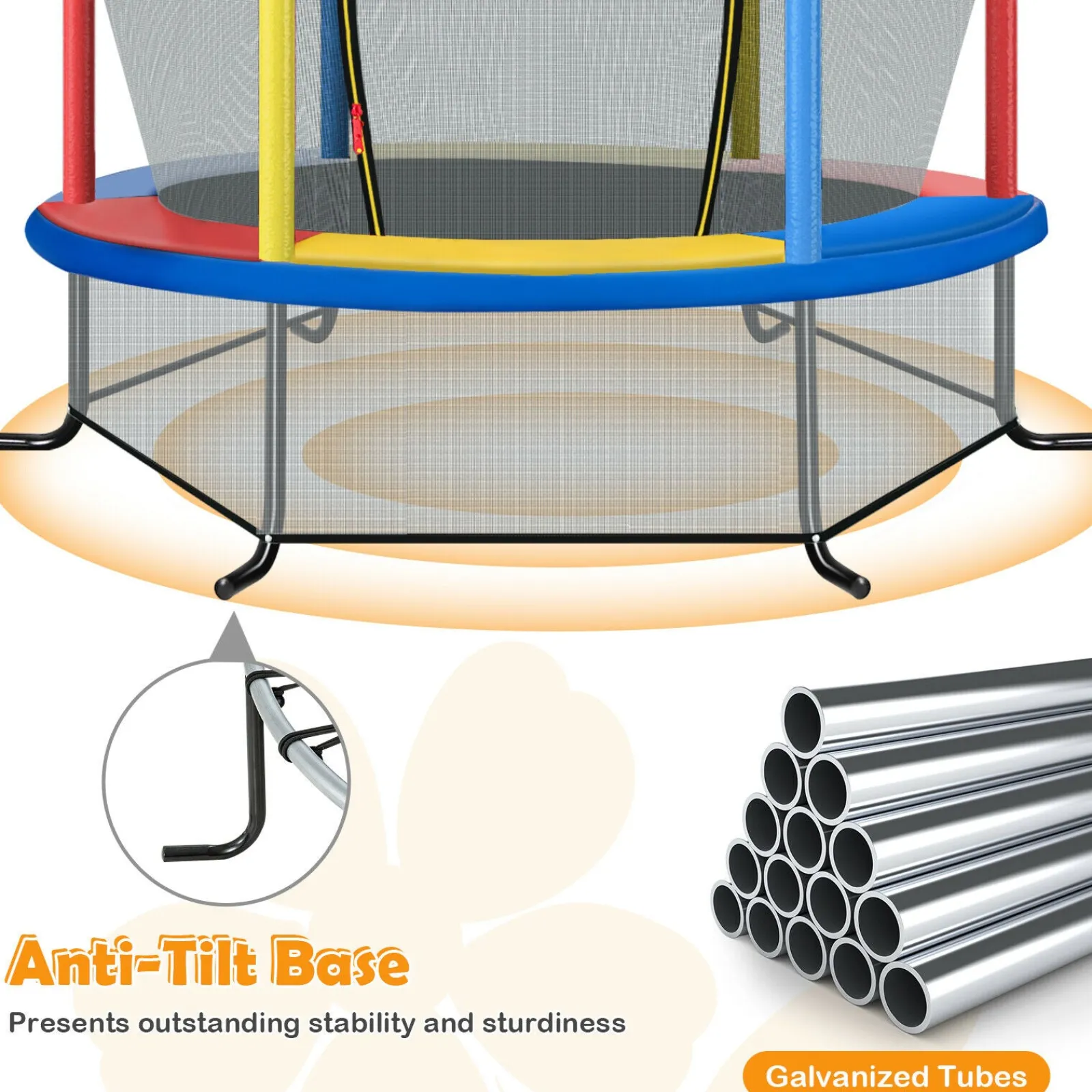 Little Helper Kleines 6-Fuß-Trampolin mit vielen Sicherheitsfunktionen | Kleines Trampolin | Trampolin für drinnen oder draußen