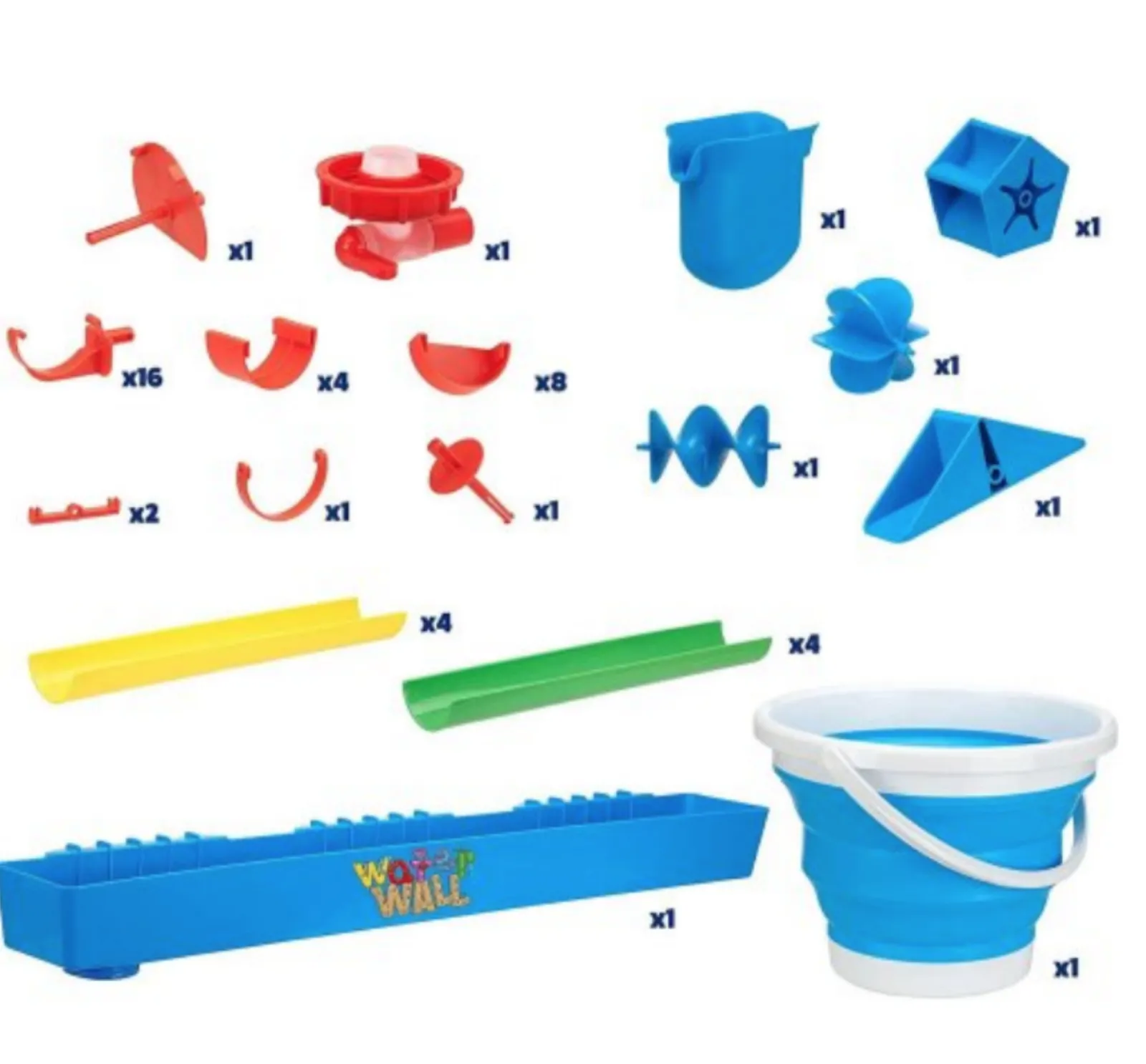 Little Helper Montessori Outdoor-Wasserwand aus Öko-Holz | Wasserspiel für Kinder | 3 Jahre+