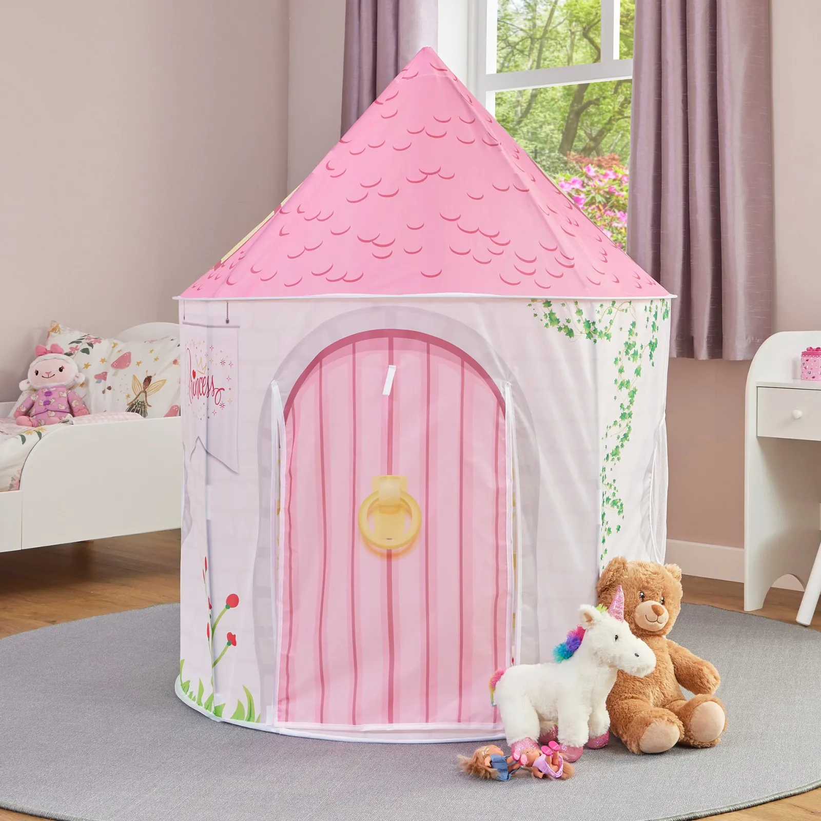 Little Helper Pop-up-Spielzelt Prinzessin für 2 Personen für australisch-amerikanische Kinder | Höhle | Aufbewahrungstasche | 18m +